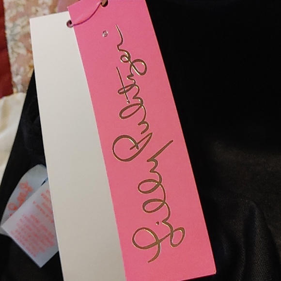 Lilly Pulitzer Flanenco One Piece bathing Sz.12 Black NWT - Picture 6 of 6